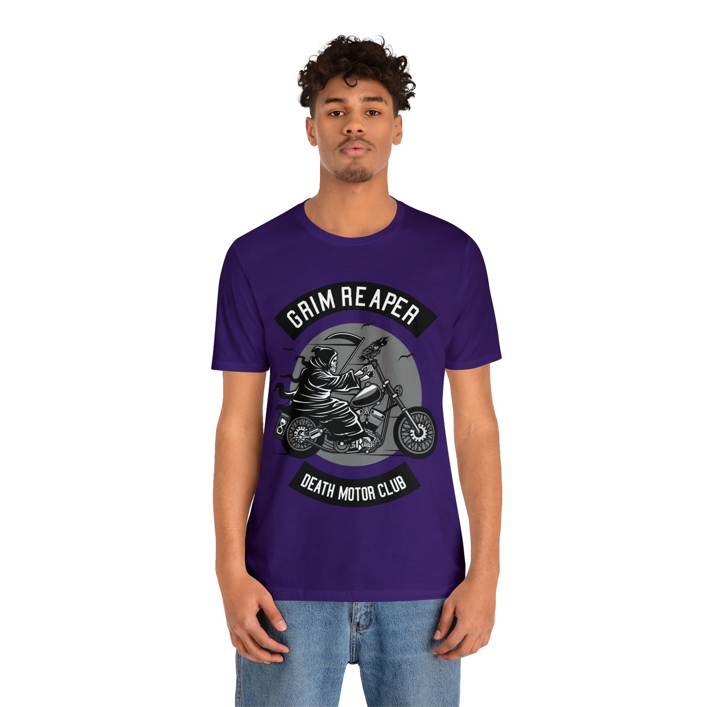 GRIM REAPER Death Motor Club - Unisex Jersey Short Sleeve Tee