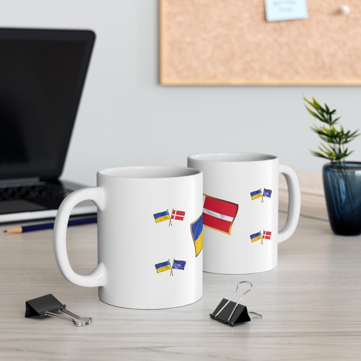 Ukrainian-Danish NATO Supporter Mug