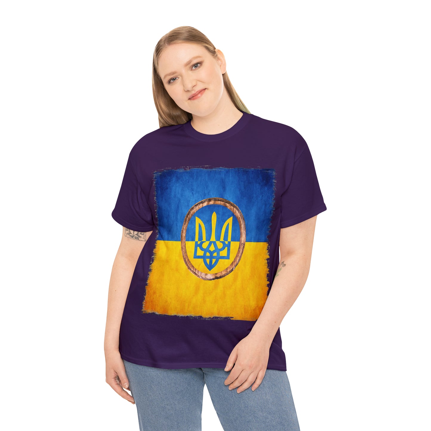 UKRAINIAN TRIDENT - Unisex Heavy Cotton Tee