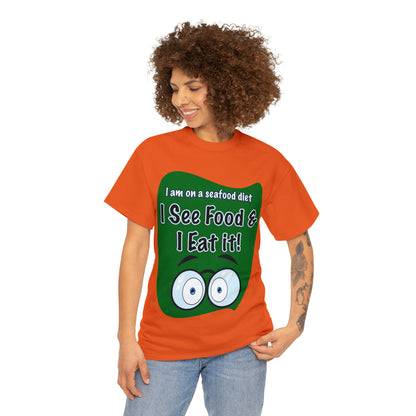 I See FOOD - Funny Unisex Heavy Cotton Tee - AUS