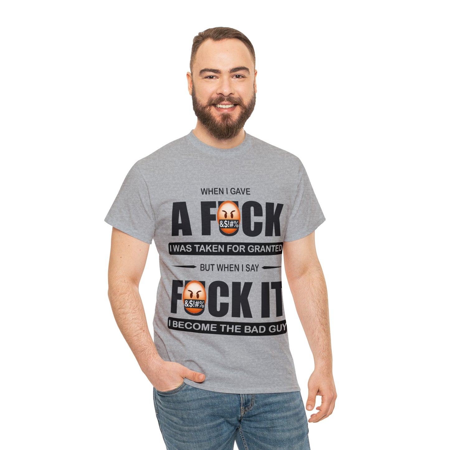 WHEN I GAVE A F***  - Funny Unisex Heavy Cotton Tee - AUS