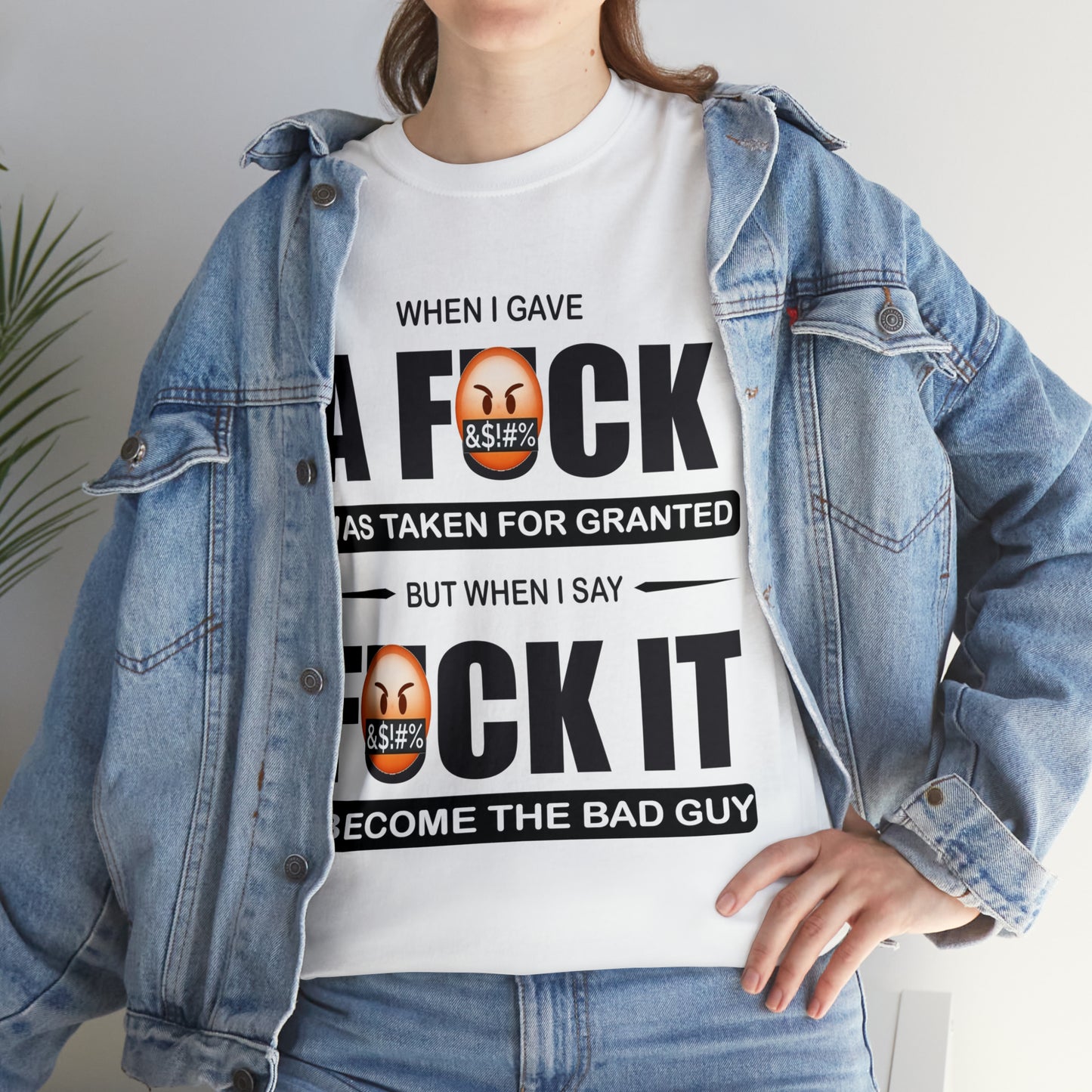 WHEN I GAVE A F***" - Funny Unisex Heavy Cotton Tee - USA