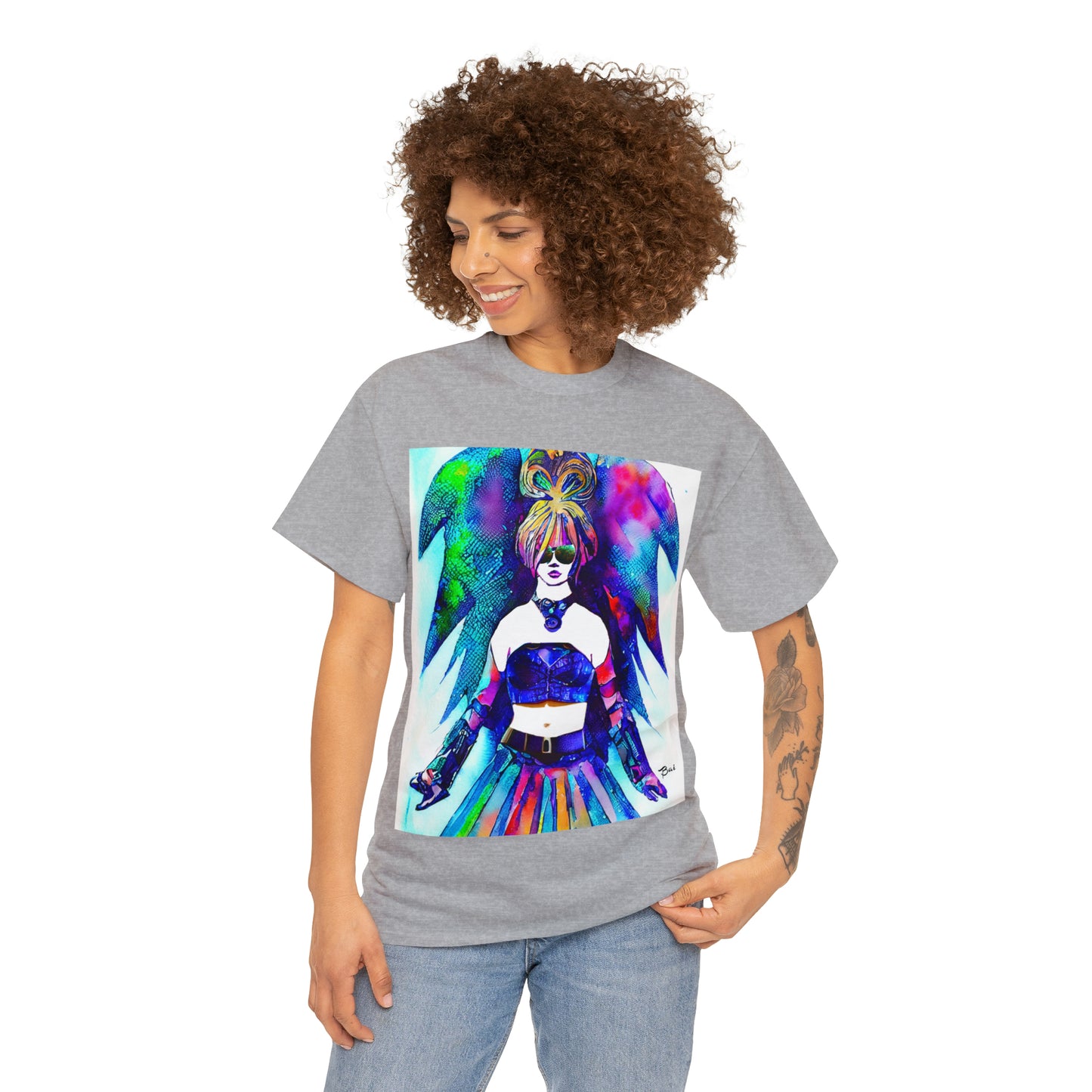 CYBER GIRL - Airt on a Shirt  - Unisex Heavy Cotton Tee - AUS