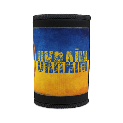 "SLAVA UKRAINI" TRIDENT FLAG - Stubby Cooler