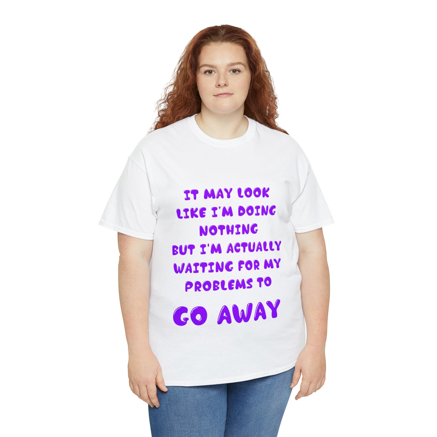 It May Look Like I'm Doing Nothing...  - Unisex Heavy Cotton Tee - AUS