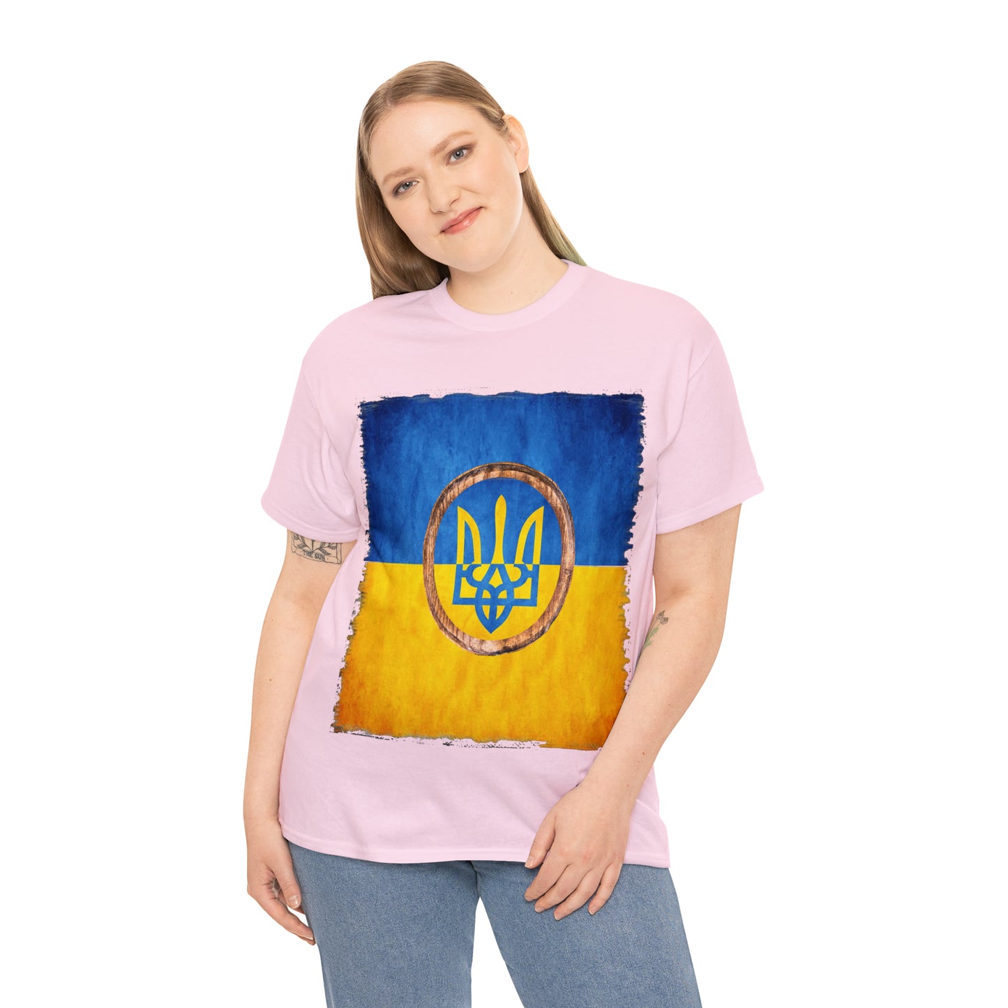 UKRAINIAN TRIDENT - Unisex Heavy Cotton Tee