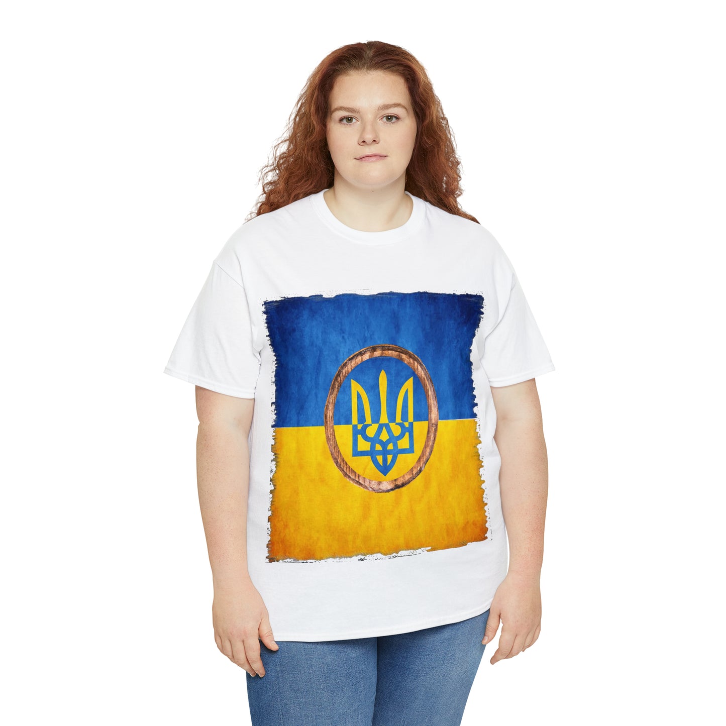 UKRAINIAN TRIDENT - Unisex Heavy Cotton Tee