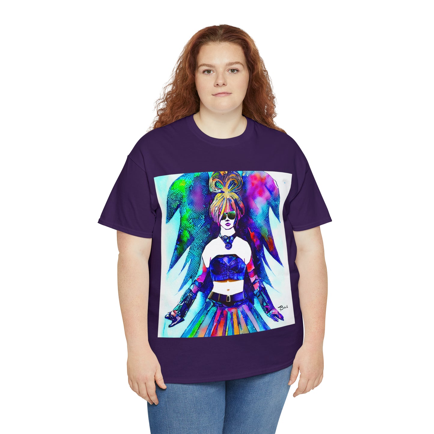 CYBER GIRL - Airt on a Shirt  - Unisex Heavy Cotton Tee - AUS