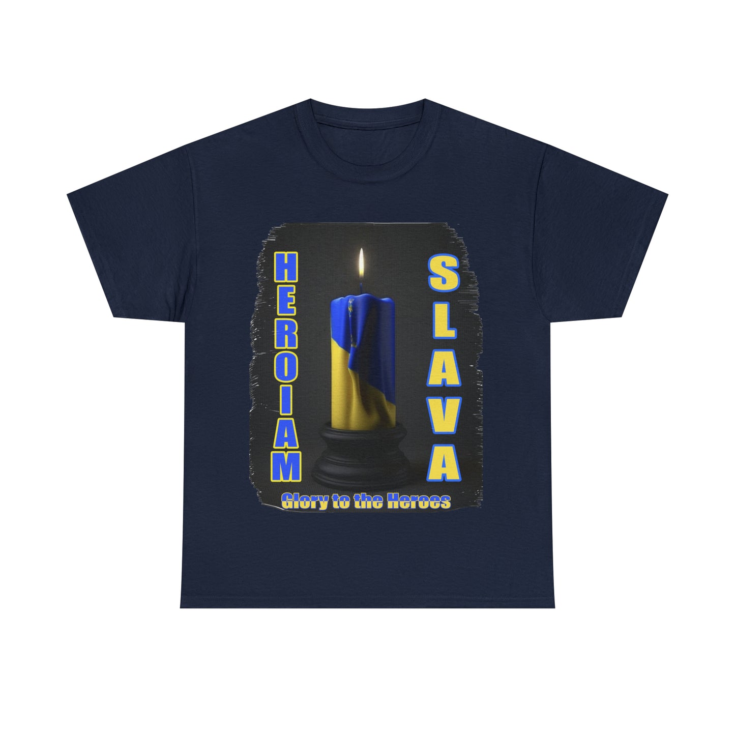 Remembrance Candle - "Heroiam Slava! - Glory to the Heroes" unisex T-shirt