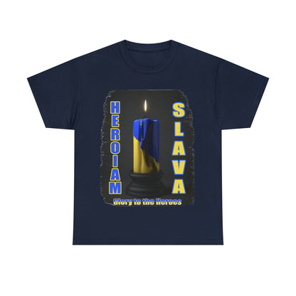 Remembrance Candle - "Heroiam Slava! - Glory to the Heroes" unisex T-shirt