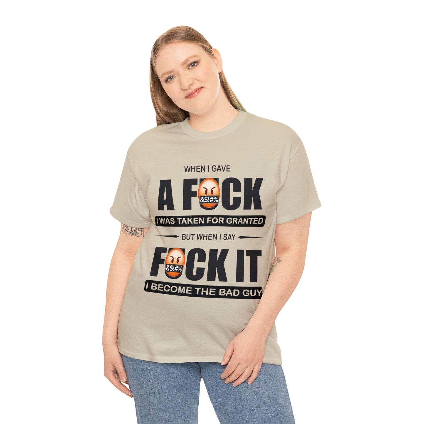 WHEN I GAVE A F***" - Funny Unisex Heavy Cotton Tee - USA