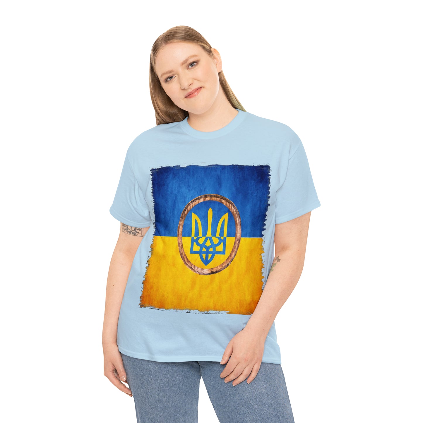 UKRAINIAN TRIDENT - Unisex Heavy Cotton Tee