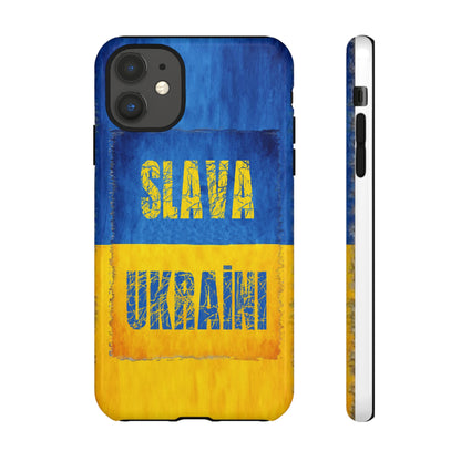 "SLAVA UKRAĪNI" FLAG - Tough Cases