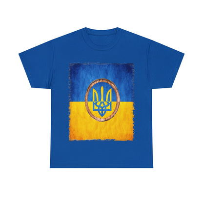 UKRAINIAN TRIDENT - Unisex Heavy Cotton Tee