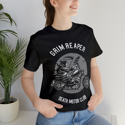 GRIM REAPER Death Motor Club - Unisex Jersey Short Sleeve Tee