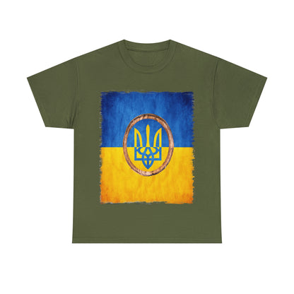 UKRAINIAN TRIDENT - Unisex Heavy Cotton Tee