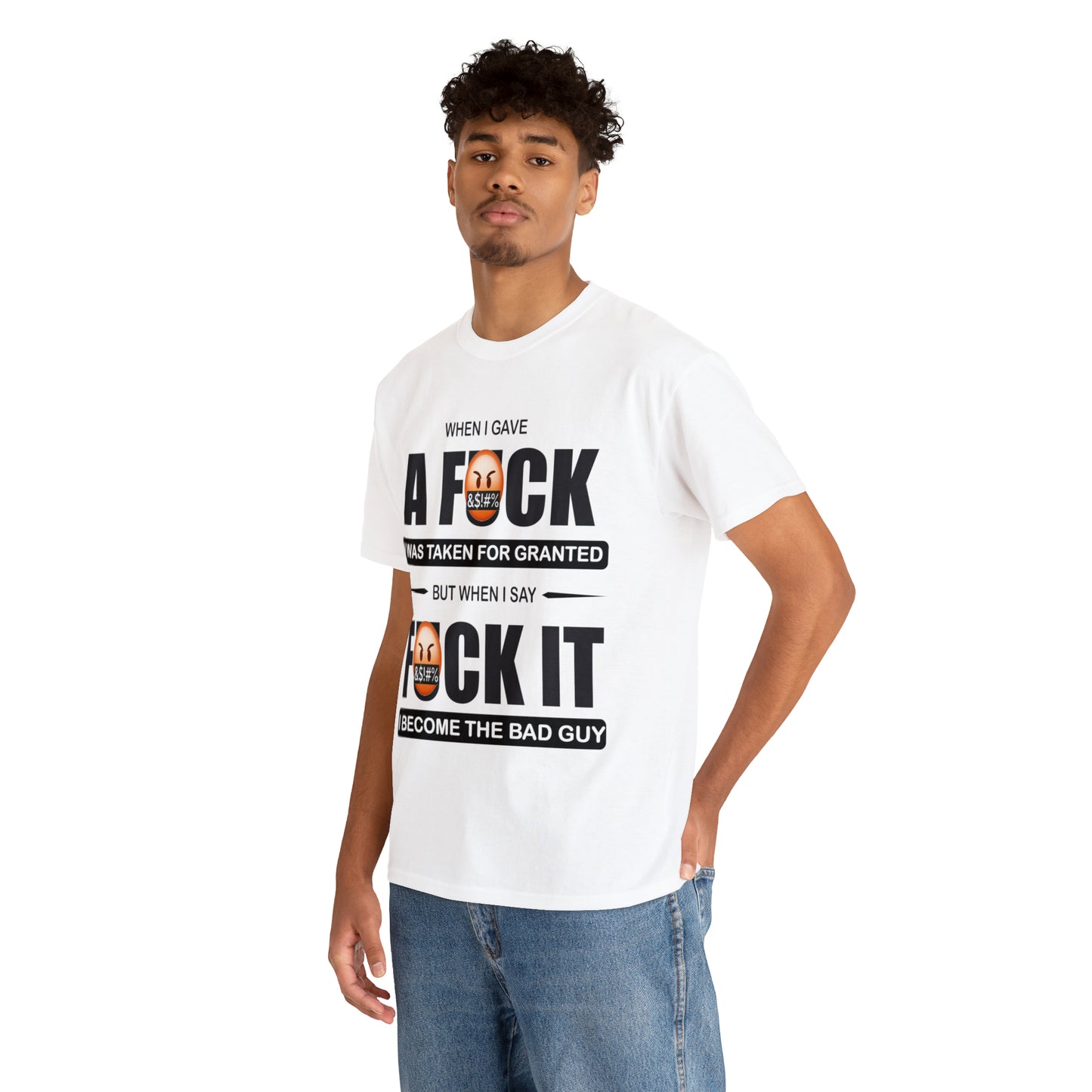 WHEN I GAVE A F***" - Funny Unisex Heavy Cotton Tee - USA