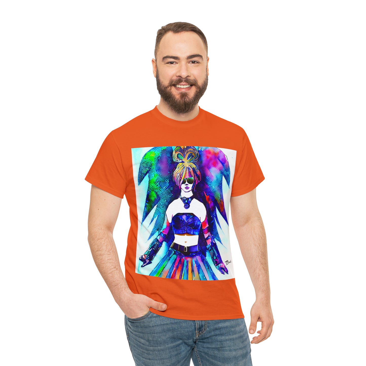 CYBER GIRL - Airt on a Shirt  - Unisex Heavy Cotton Tee - AUS