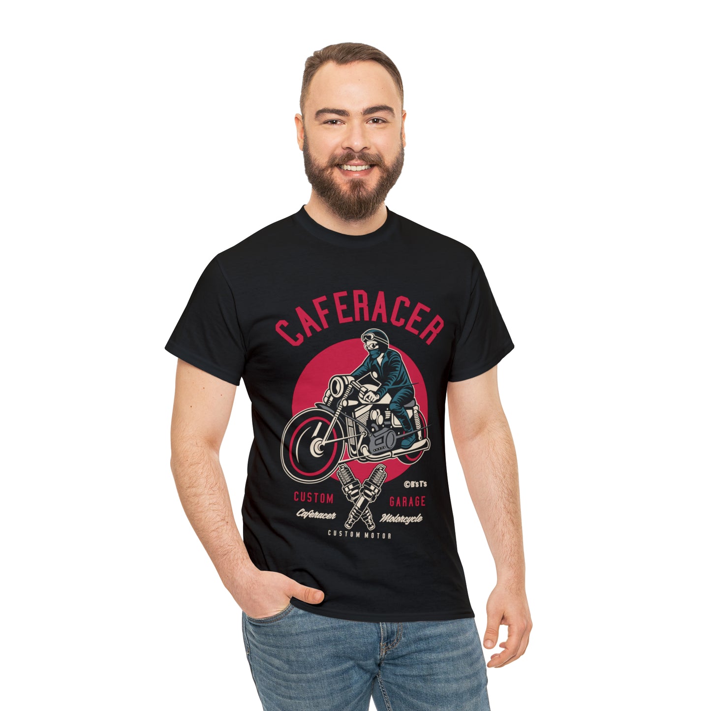 CAFE RACER Custom Garage - Unisex Heavy Cotton Tee