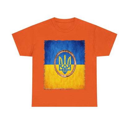 UKRAINIAN TRIDENT - Unisex Heavy Cotton Tee