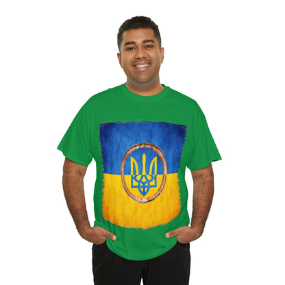 UKRAINIAN TRIDENT - Unisex Heavy Cotton Tee