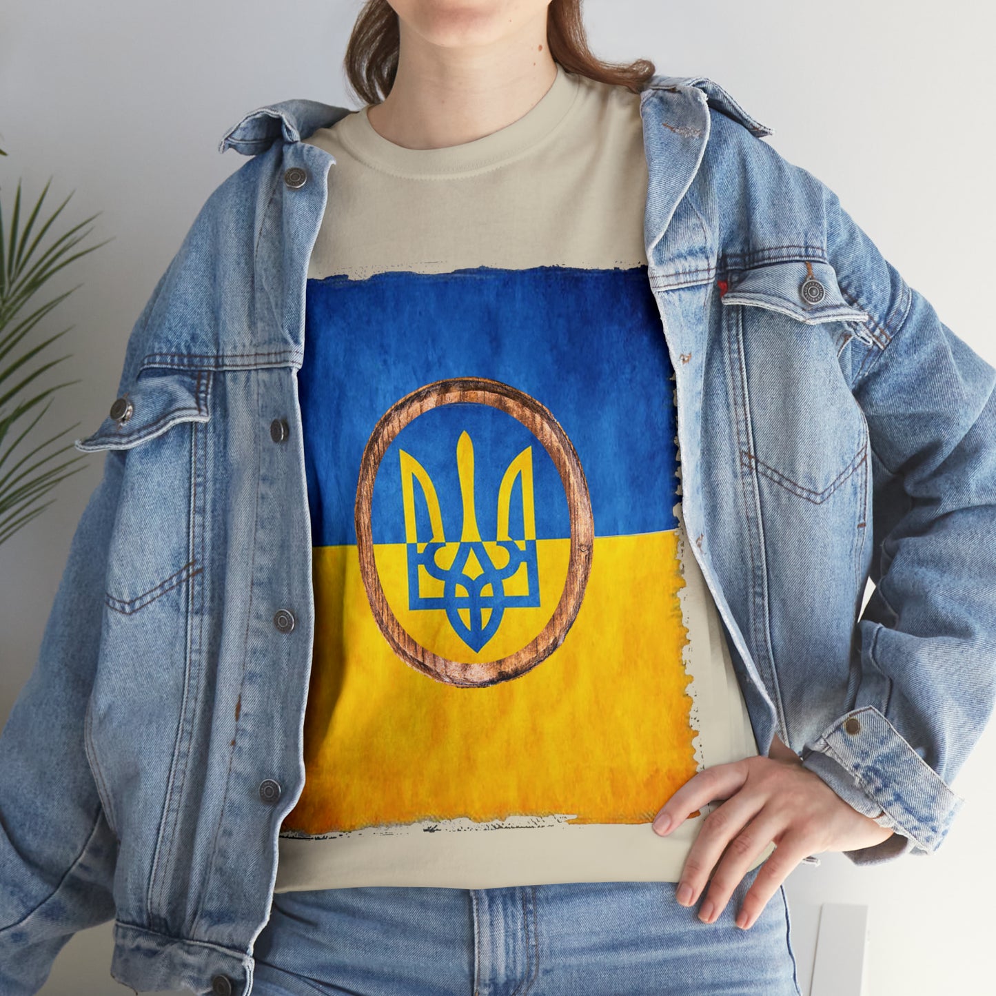 UKRAINIAN TRIDENT - Unisex Heavy Cotton Tee