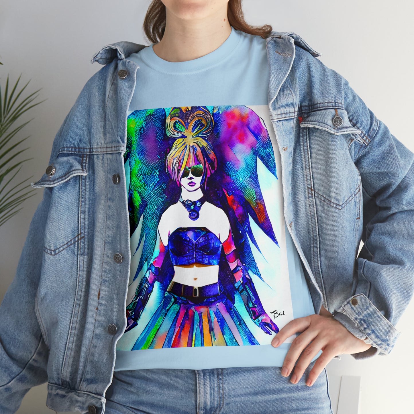 CYBER GIRL - Airt on a Shirt  - Unisex Heavy Cotton Tee - AUS