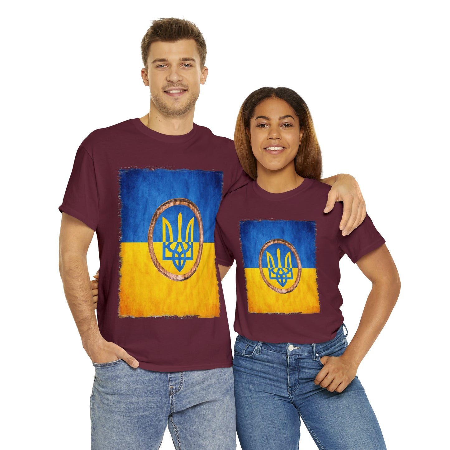 UKRAINIAN TRIDENT - Unisex Heavy Cotton Tee