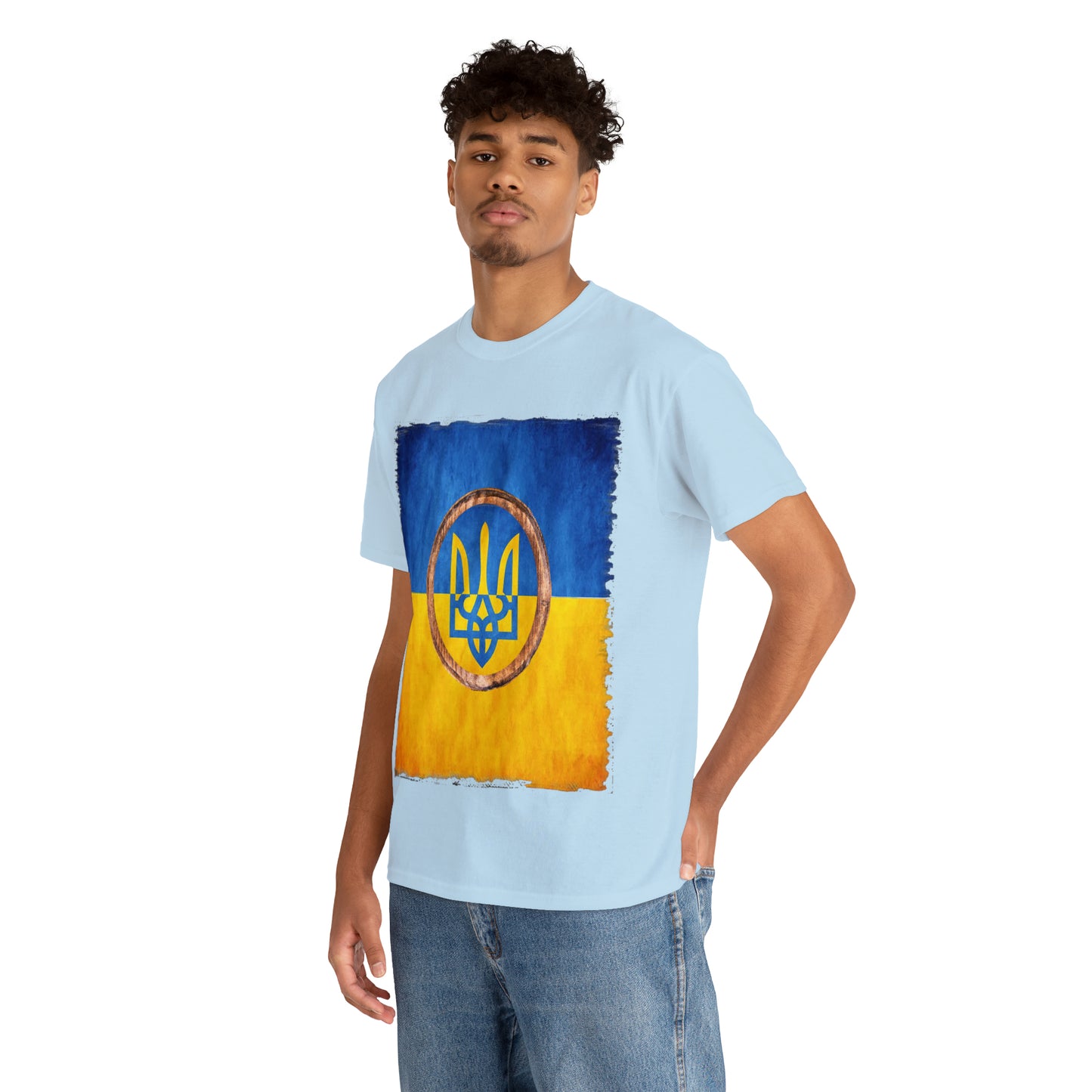 UKRAINIAN TRIDENT - Unisex Heavy Cotton Tee