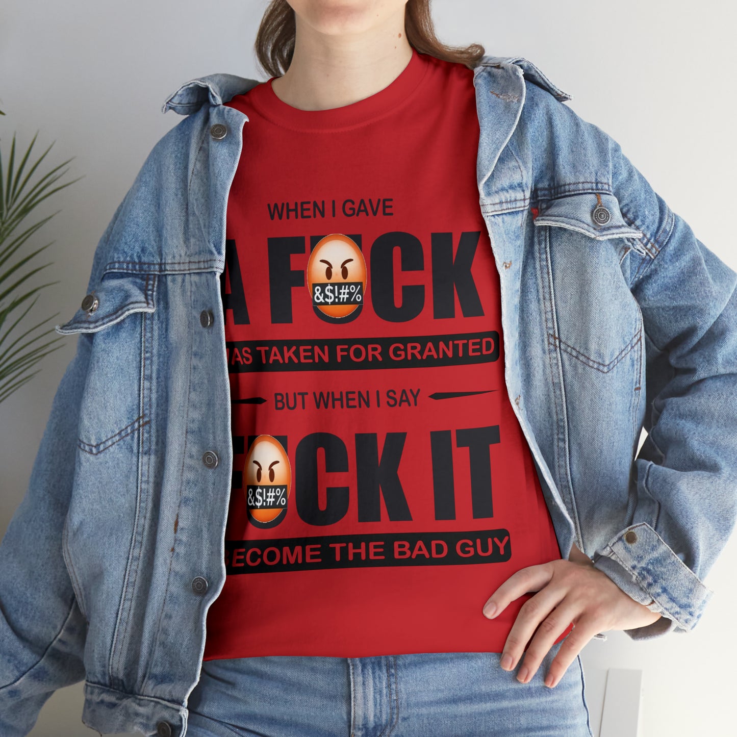 WHEN I GAVE A F***" - Funny Unisex Heavy Cotton Tee - USA