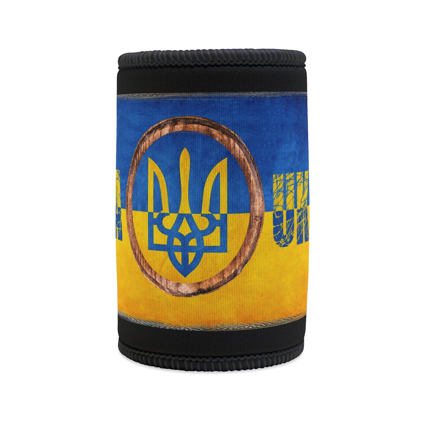 "SLAVA UKRAINI" TRIDENT FLAG - Stubby Cooler