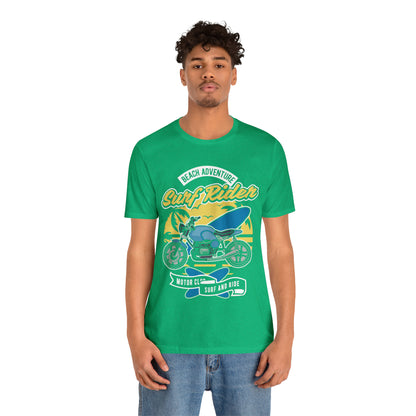 SURF RIDER - Printed in the USA - Unisex Jersey Short Sleeve Tee