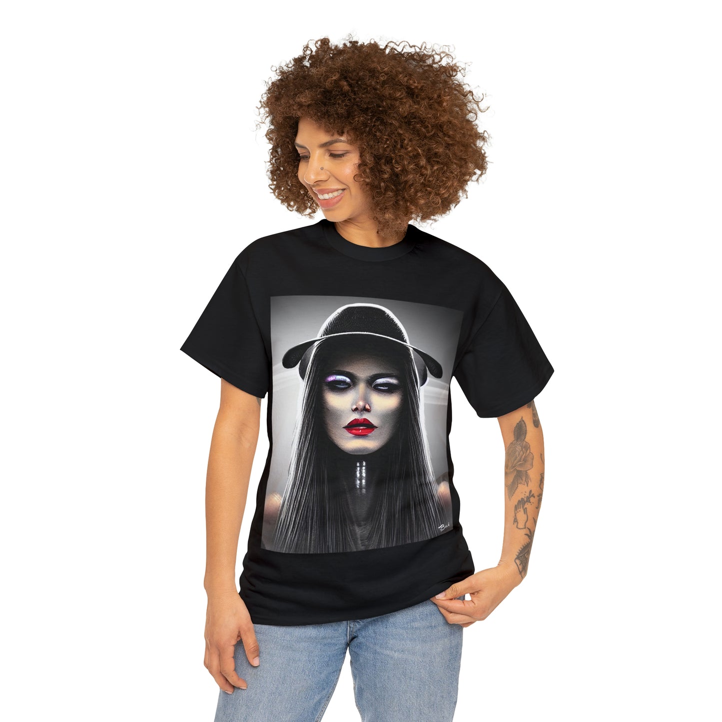 CYBERPUNK WITCH - Airt on a Shirt  - Unisex Heavy Cotton Tee - AUS