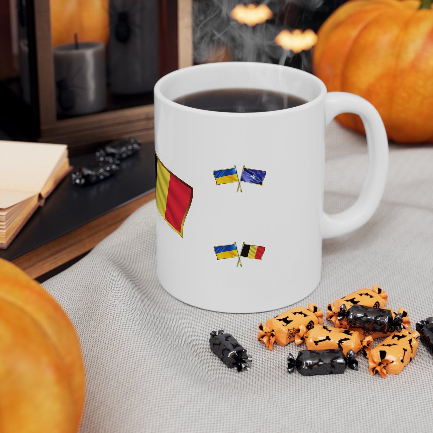 Ukrainian-Belgian NATO Supporter Mug