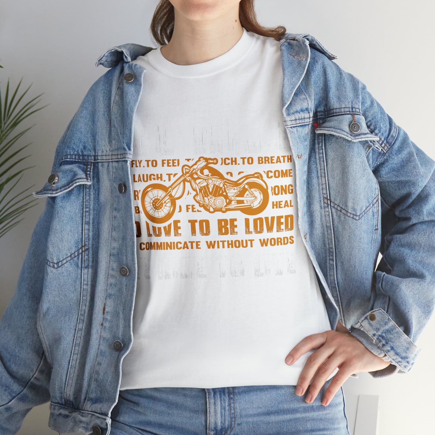 WE RIDE TO LIVE - Printed in the EU - Unisex Heavy Cotton Tee