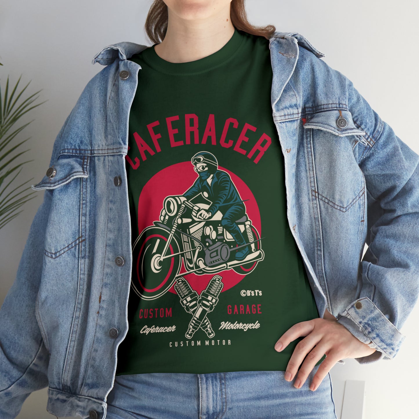 CAFE RACER Custom Garage - Unisex Heavy Cotton Tee