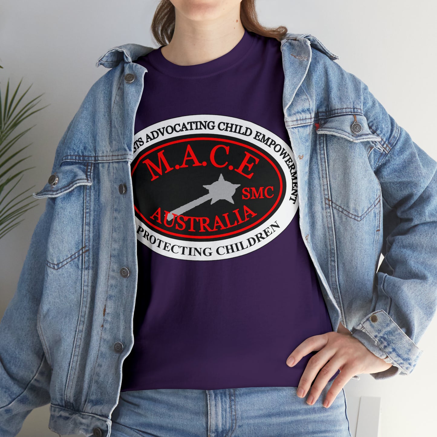 M.A.C.E. Plain Emblem - Unisex Heavy Cotton Tee