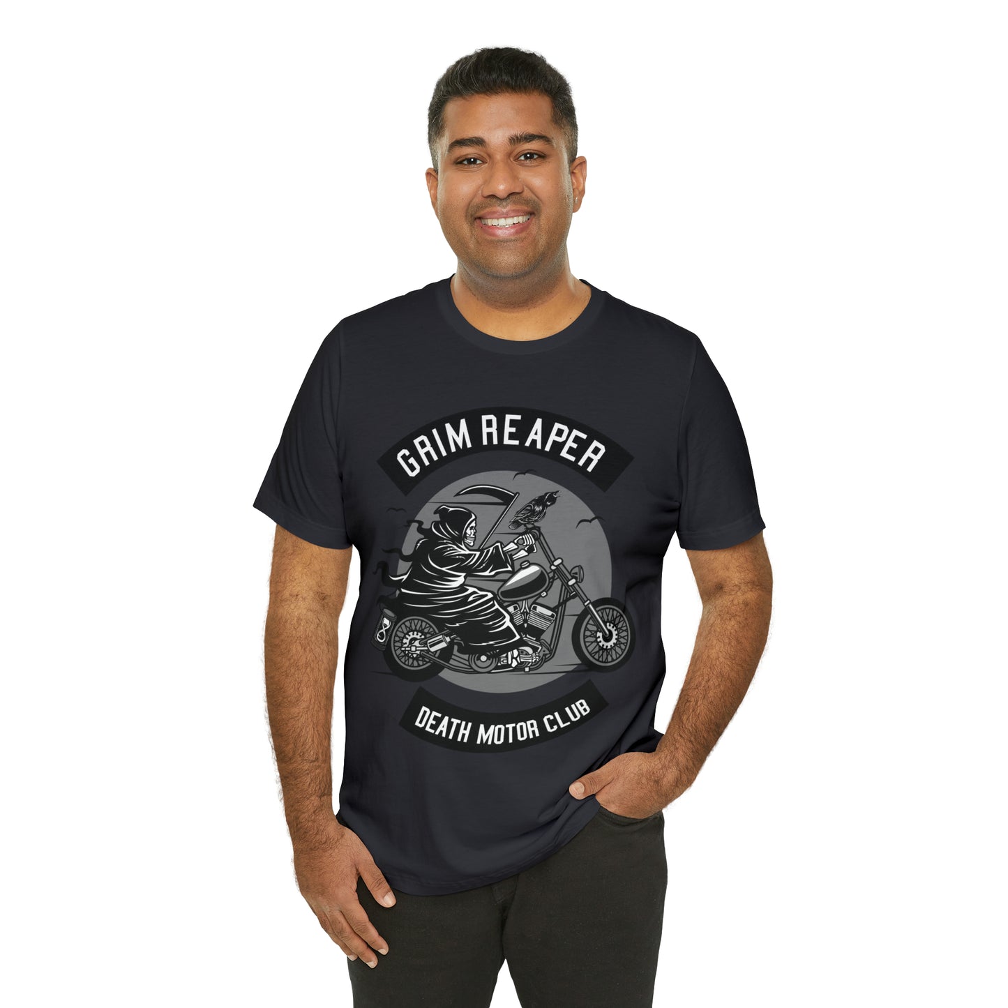 GRIM REAPER Death Motor Club - Unisex Jersey Short Sleeve Tee