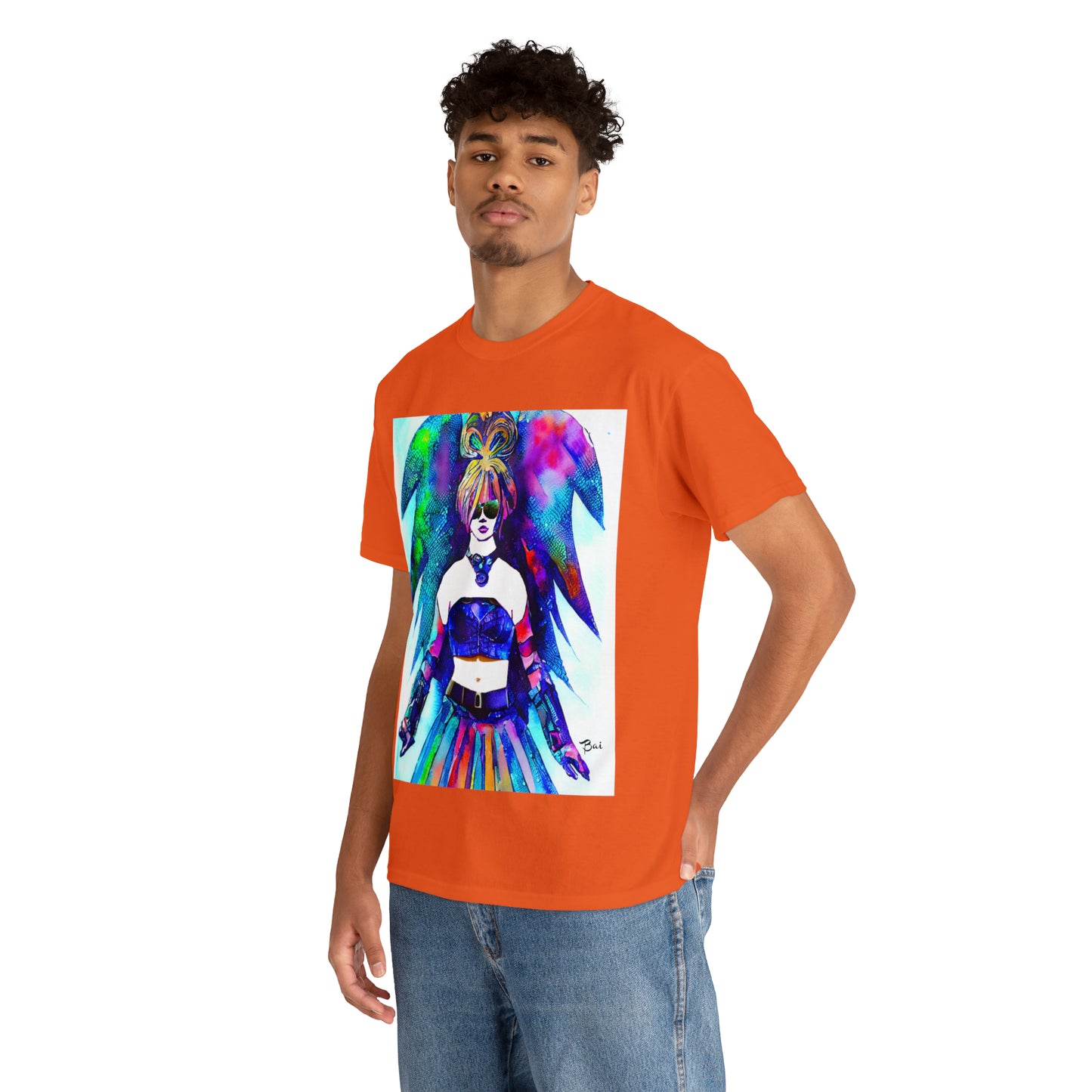 CYBER GIRL - Airt on a Shirt  - Unisex Heavy Cotton Tee - AUS