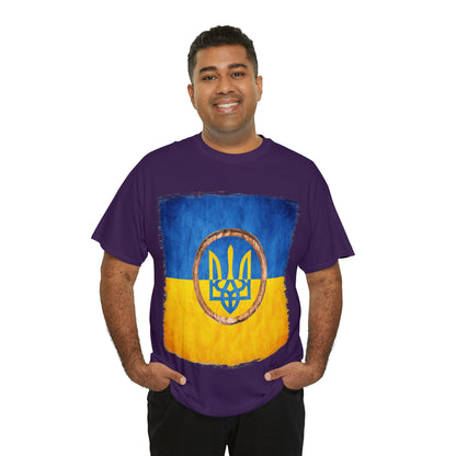 UKRAINIAN TRIDENT - Unisex Heavy Cotton Tee