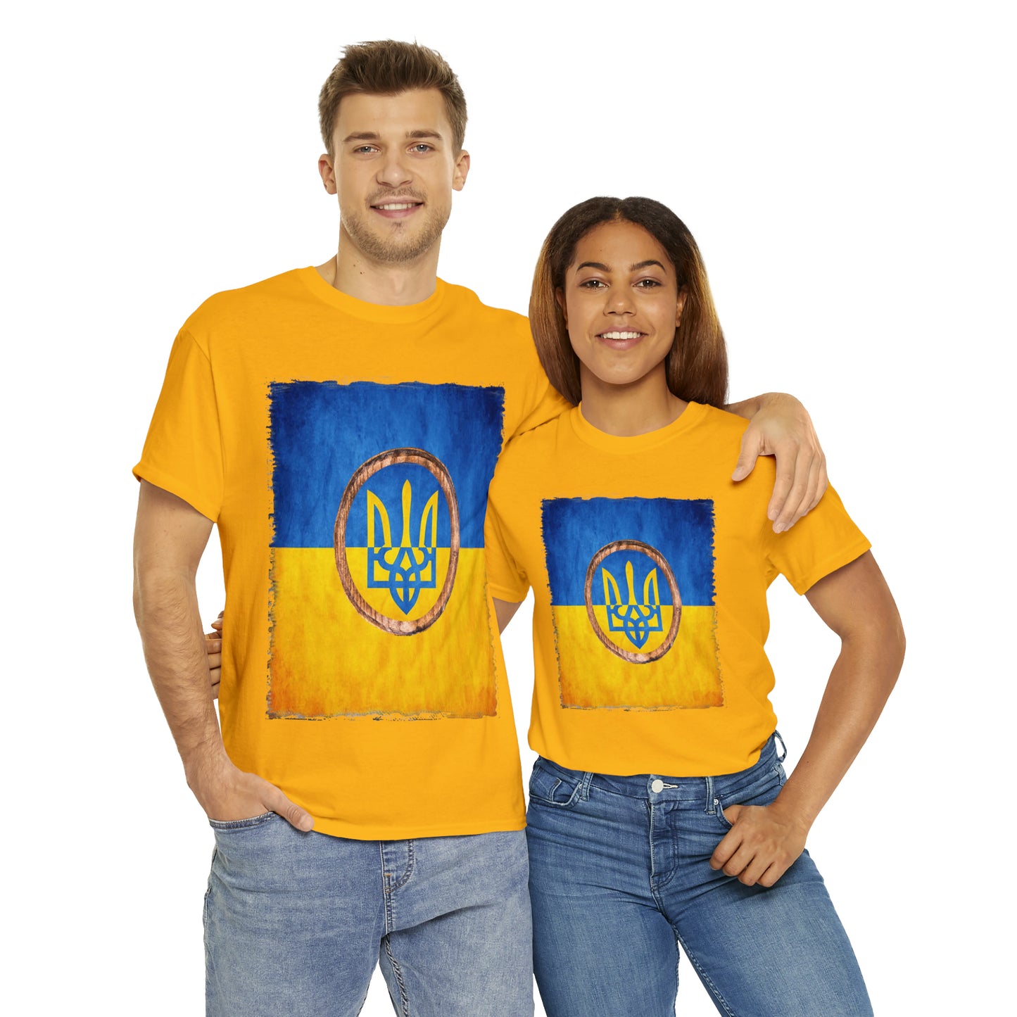 UKRAINIAN TRIDENT - Unisex Heavy Cotton Tee