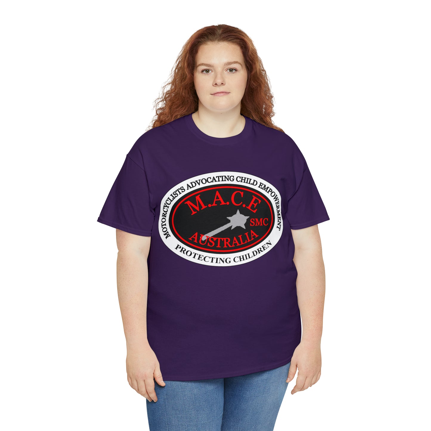 M.A.C.E. Plain Emblem - Unisex Heavy Cotton Tee