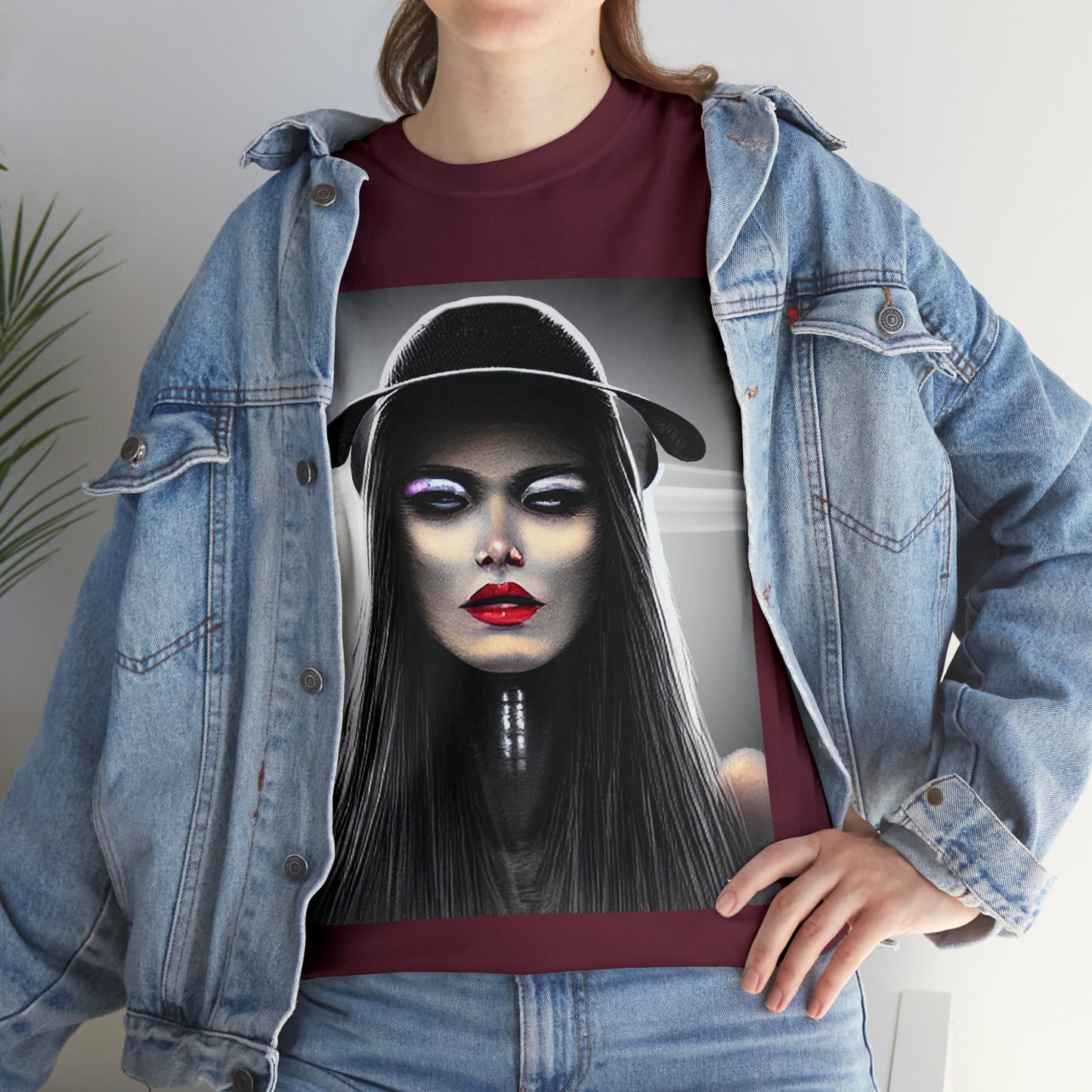 CYBERPUNK WITCH - Airt on a Shirt  - Unisex Heavy Cotton Tee - AUS