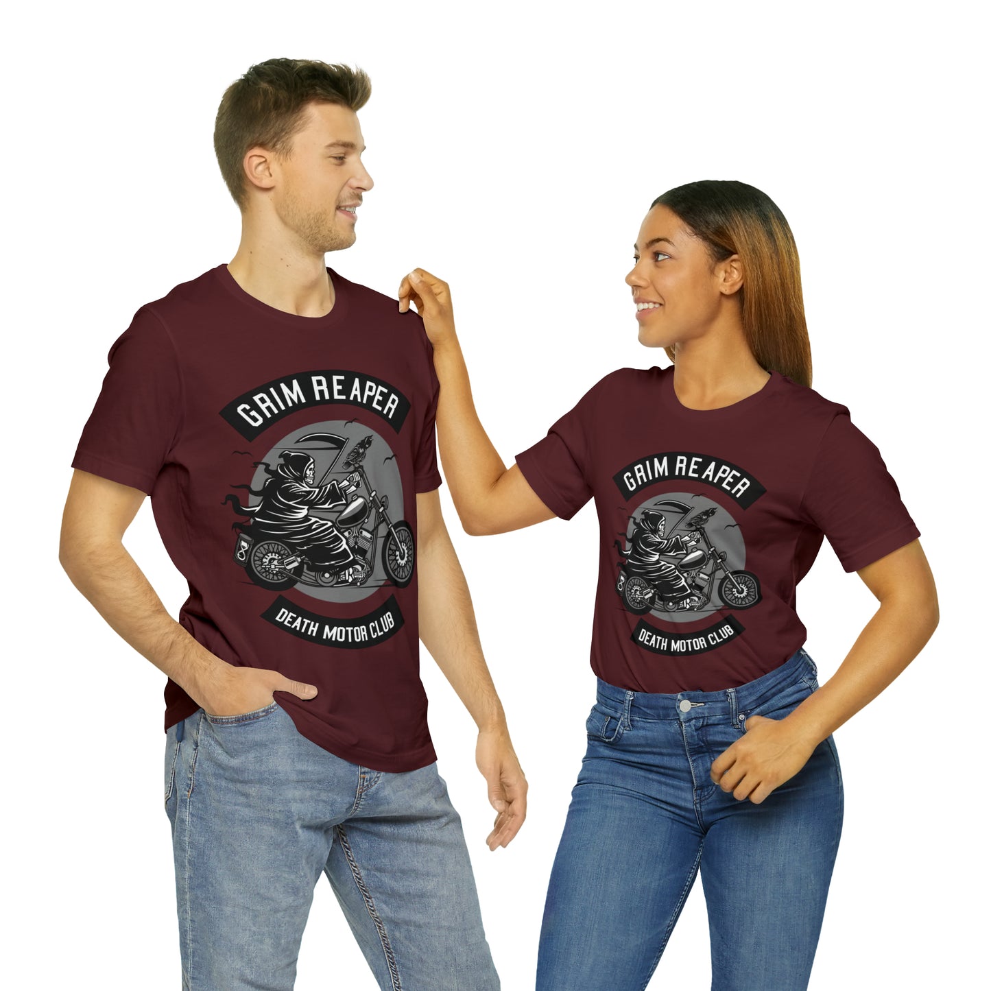 GRIM REAPER Death Motor Club - Unisex Jersey Short Sleeve Tee