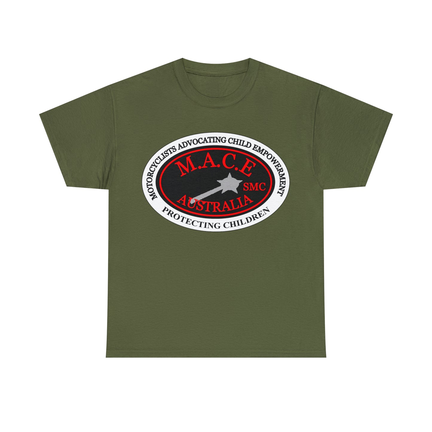 M.A.C.E. Plain Emblem - Unisex Heavy Cotton Tee