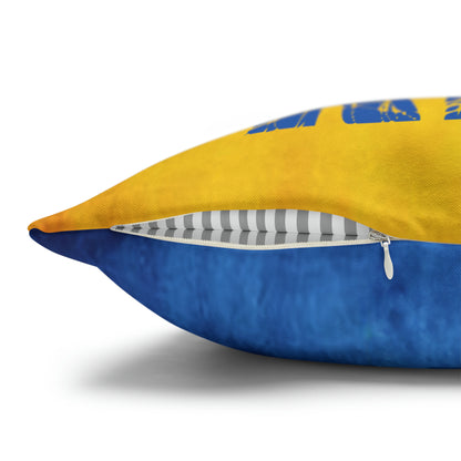 SLAVA UKRAINI & TRIDENT FLAG - Spun Polyester Pillowcase