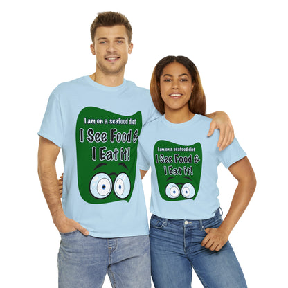 I See FOOD - Funny Unisex Heavy Cotton Tee - AUS