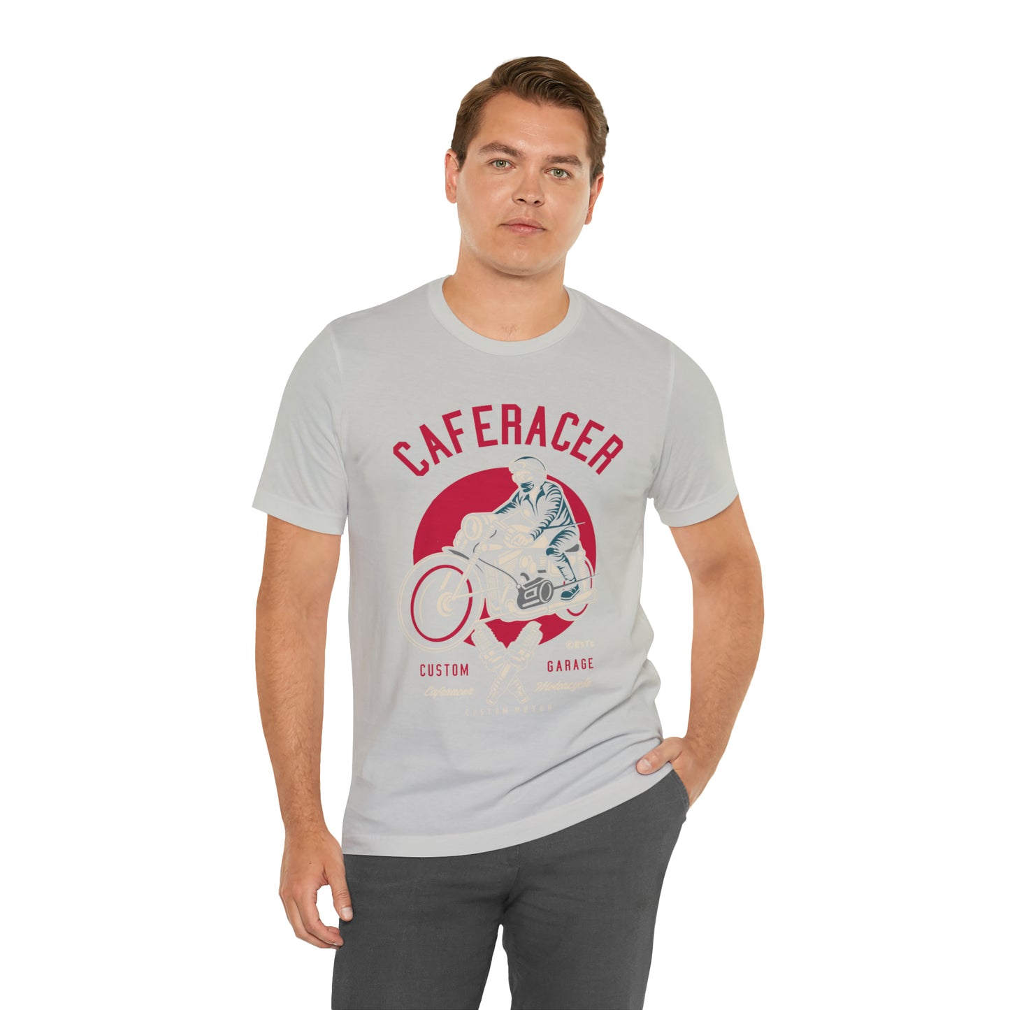 CAFE RACER Custom Garage - Unisex Jersey Short Sleeve Tee