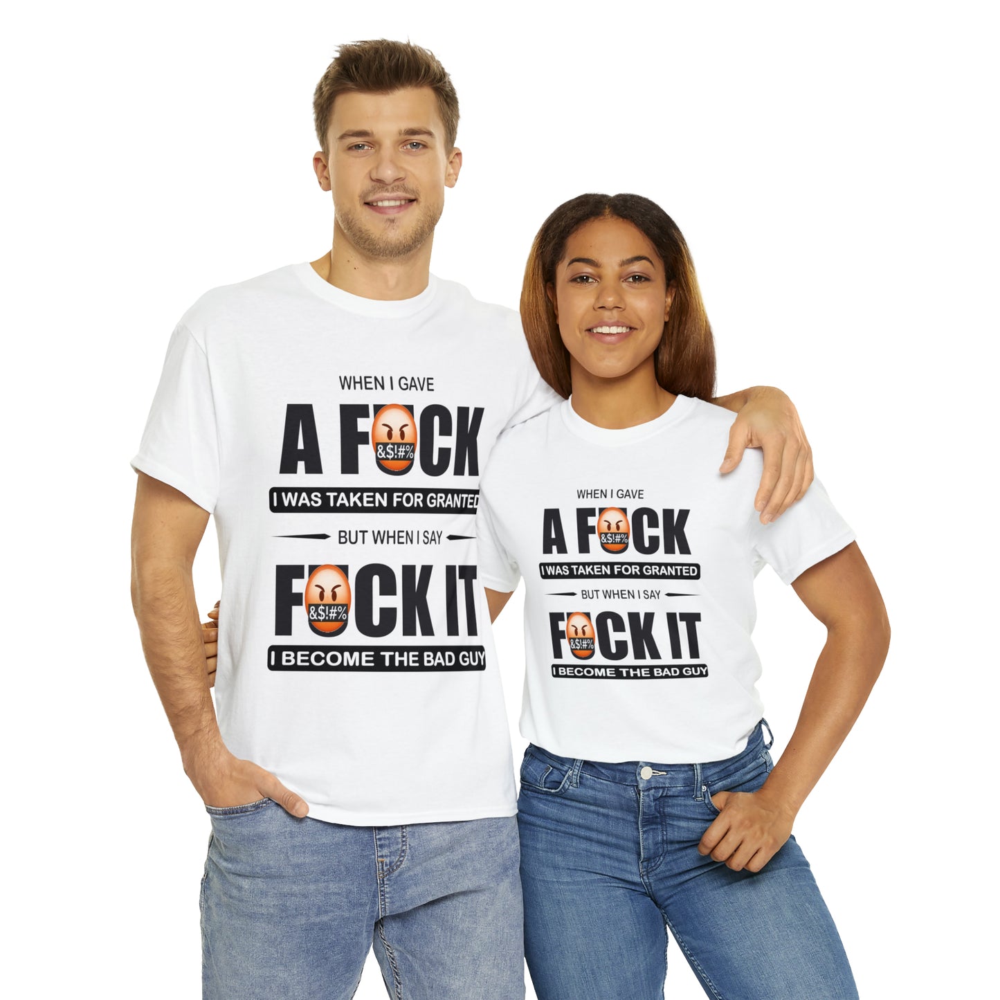 WHEN I GAVE A F***" - Funny Unisex Heavy Cotton Tee - USA