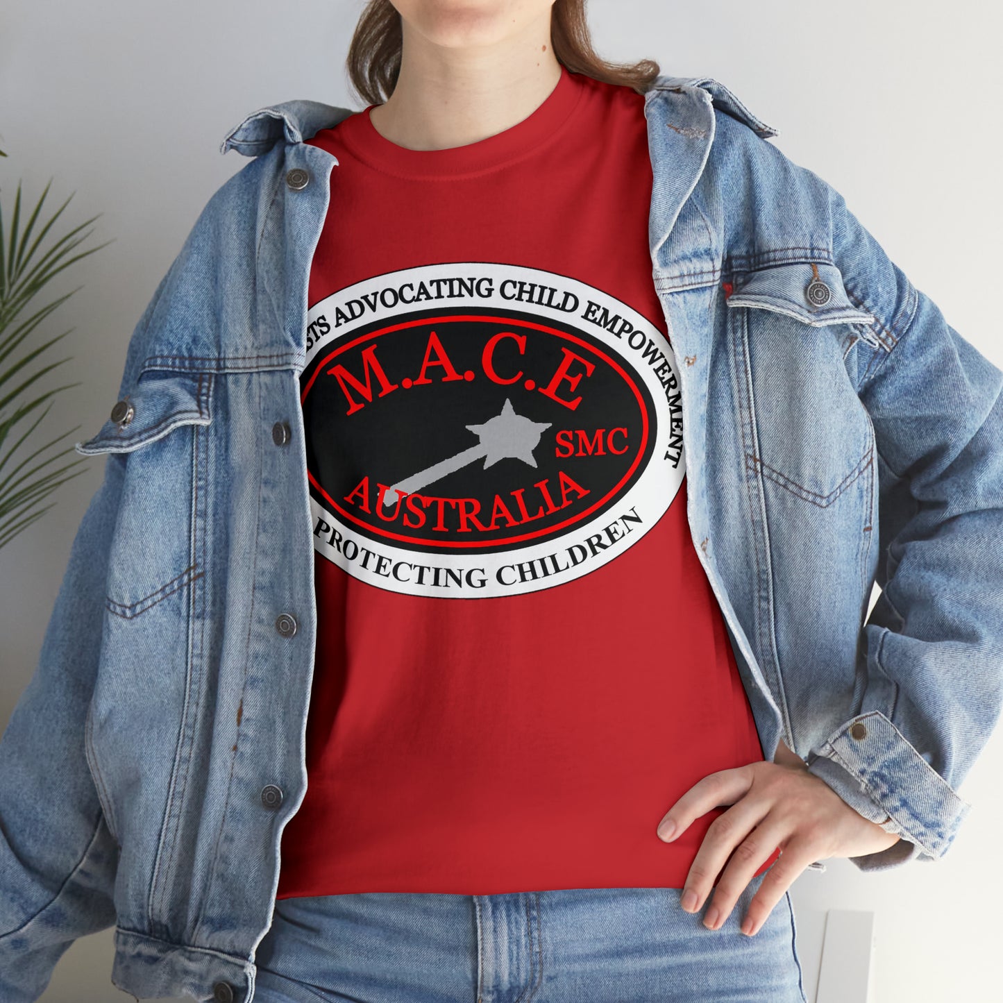 M.A.C.E. Plain Emblem - Unisex Heavy Cotton Tee